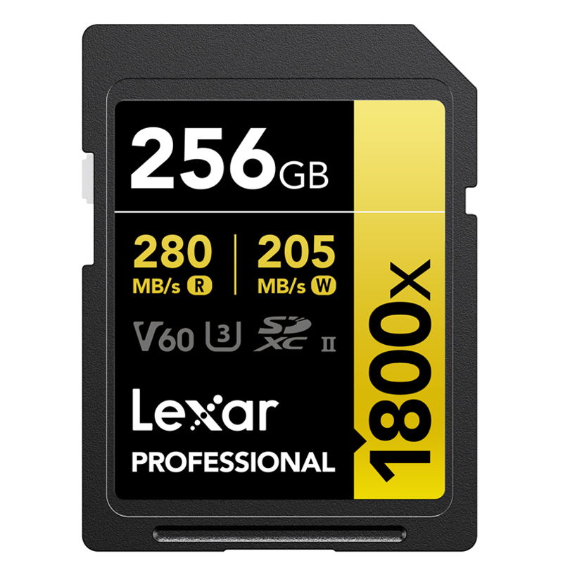 Lexar SDXC Pro 1800x U3 UHS-II R280/W210 (V60) 256GB