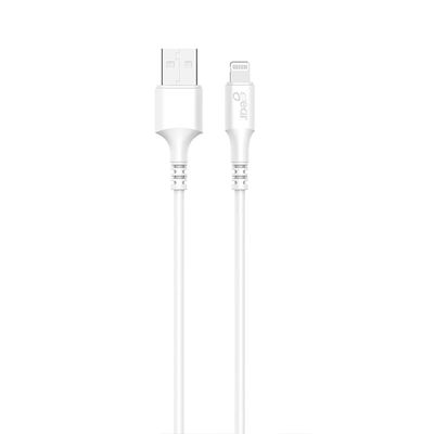 GEAR Rund Laddkabel Lightning till USB-A 1m Vit MFI
