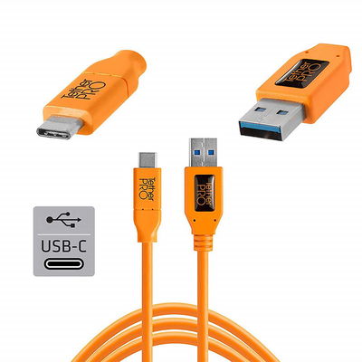 Tether Tools TetherPro USB 3.0 till USB-C 4.6m Orange