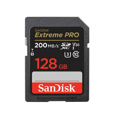 SanDisk SDXC Extreme Pro 128GB 200MB/s UHS-I C10 V30 U3