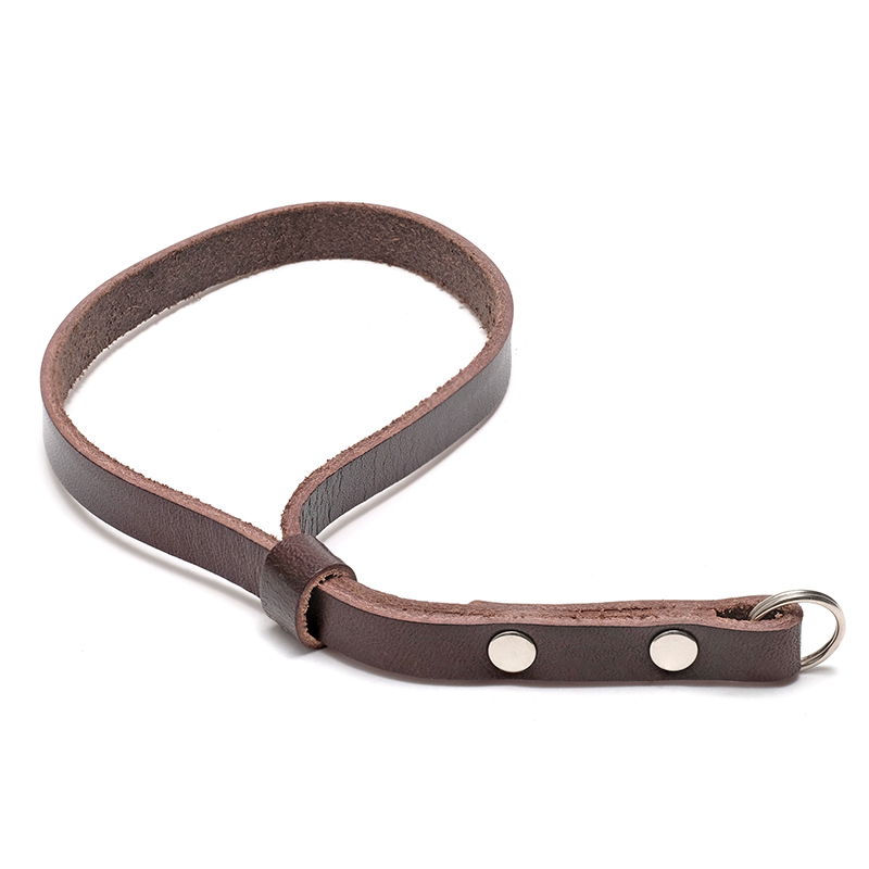 Kamerastockholm Handledsrem Läder Mörkbrun