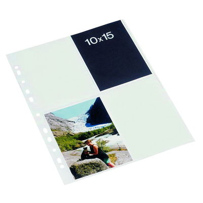 Estancia Bantex Fotofickor vit 10x15 cm stående 10-pack