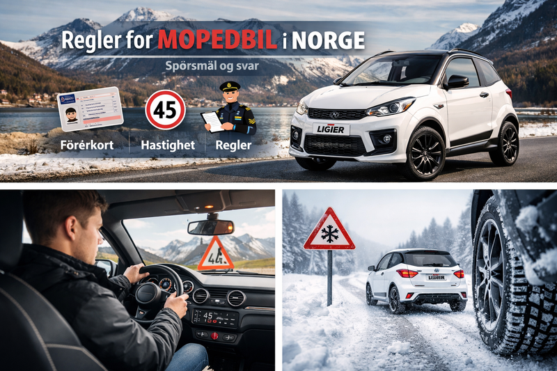 Regler for mopedbil i Norge – alt du må vite