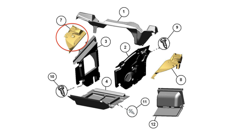 Innerskjerm høyre foran Aixam City, Coupe, Crossline, Crossover & Minauto 2013–2016