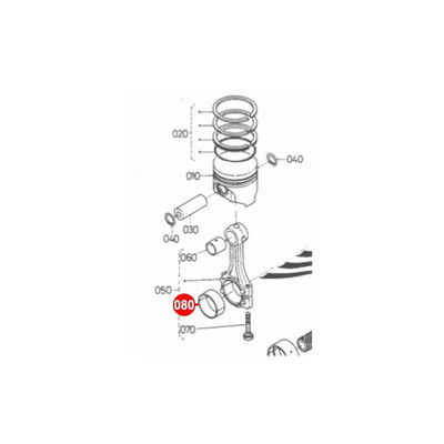 Veivstaklager Aixam Kubota Z402 / Z482