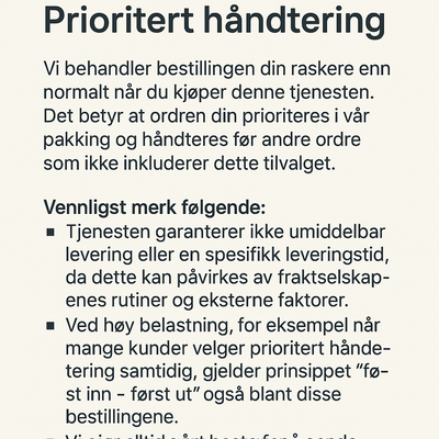Prioritert håndtering