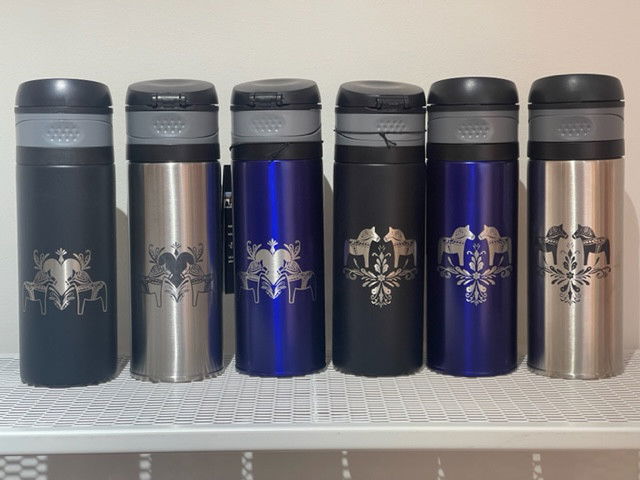 Termosmugg "Vildmark One Touch" 0,4l - (Personlig gravyr ingår i priset) 