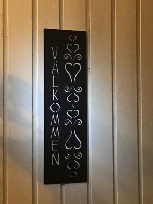 Fasadsmycke - Välkommen hjärteranka