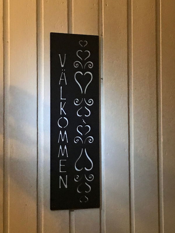 Fasadsmycke - Välkommen hjärteranka