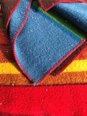 Little Falu Red colour blanket