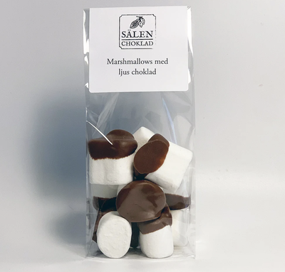 Marshmallows med chokladöverdrag