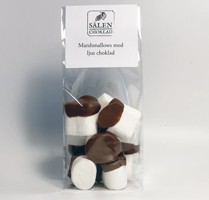 Marshmallows med chokladöverdrag