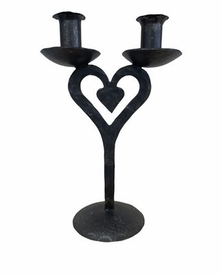 Smidesljusstake - Hjärta