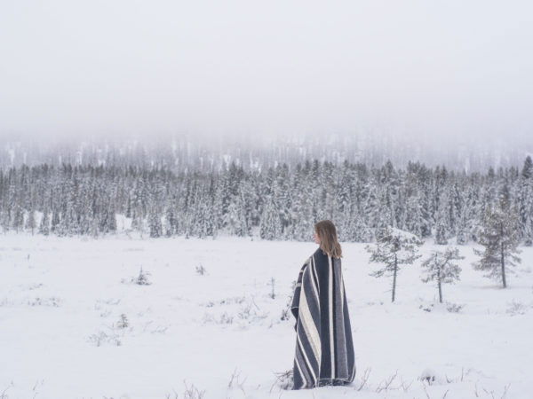 Falu Rödfärg filt Vintervärme  135x200 cm