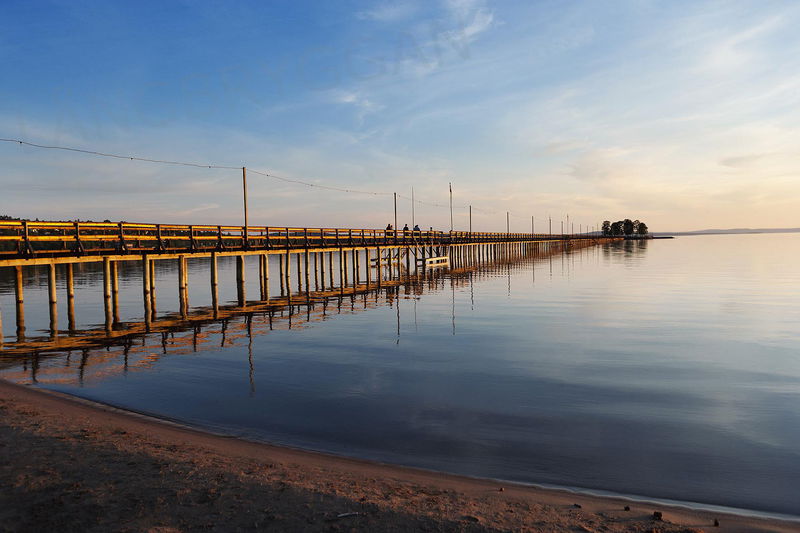 Canvastavla - Långbryggan i Rättvik