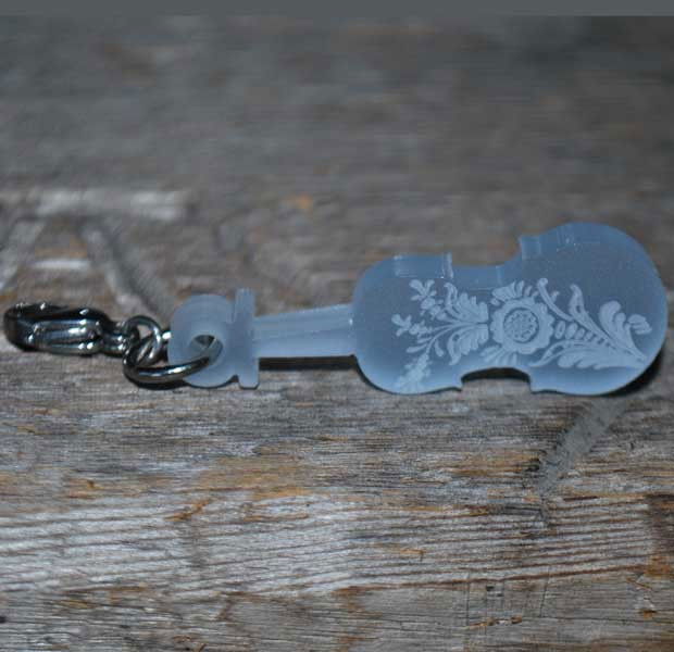Charm - Violin with gourd engraving
