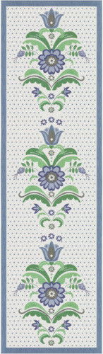 Bordslöpare - Blå kurbits35x120 cm