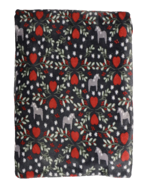 Fleecepläd "Älska Dalarna" 130x170 cm