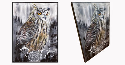 Canvastavla - Berguv