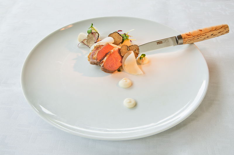 Exklusiv steakkniv i masurbjörk 2 alternativt 4-pack i presentförpackning