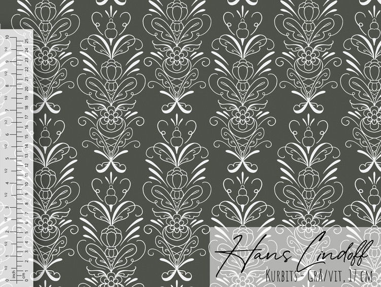 Tapet - Kurbits Grå/Vit