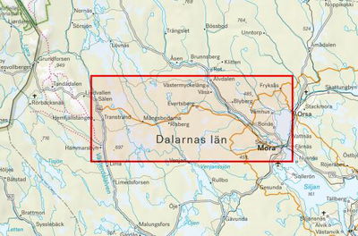 Karta - Vasaloppsarenan 1:50.000