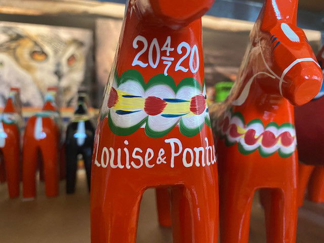 Text on Dala horse