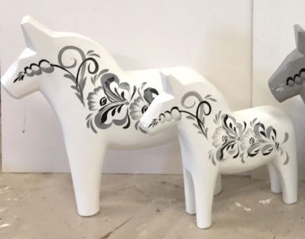 Dalahäst - Högtidshästen (Välj till egen text för exempelvis dop och bröllop!)