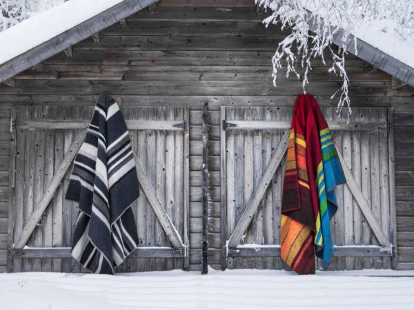 Falu Rödfärg filt Vintervärme  135x200 cm