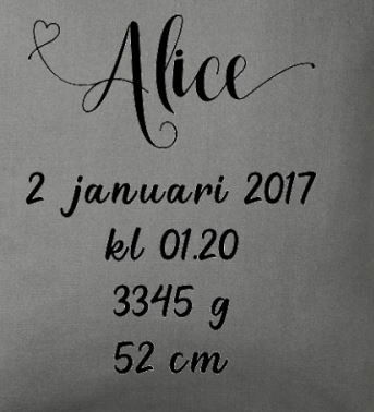 Kärlekskudden - kuddfodral 50x50 cm för dop, student och bröllop