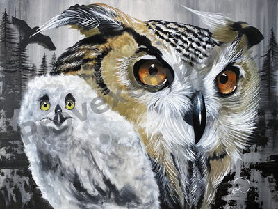 Wandbild - Berguvarna