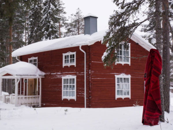 Falu Rödfärg filt  Hemlängtan 135x200 cm