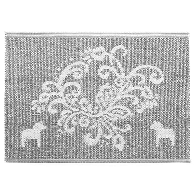 Kurbits dörrmatta med Dalahästar 50x70 cm - Vändbar vinylmatta