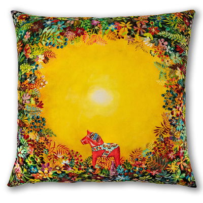 Kuddfodral i sammet "Grytnäsljus"