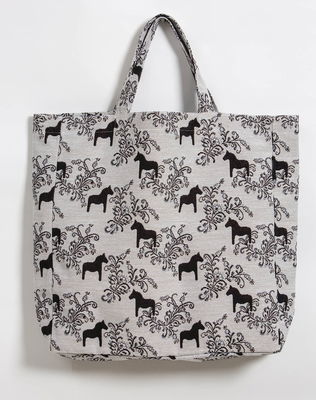 Tygkasse - Kurbits mini jacquard 42x40 cm