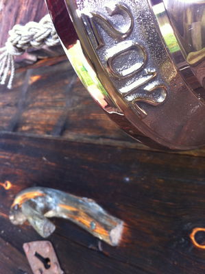 Skeppsklocka höjd 22cm diameter 22cm