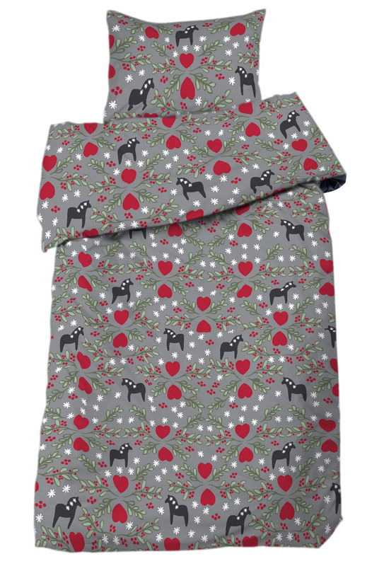 Bäddset "Älska Dalarna" - Påslakan och örngott