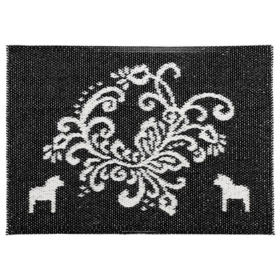 Kurbits dörrmatta med Dalahästar 50x70 cm - Vändbar vinylmatta