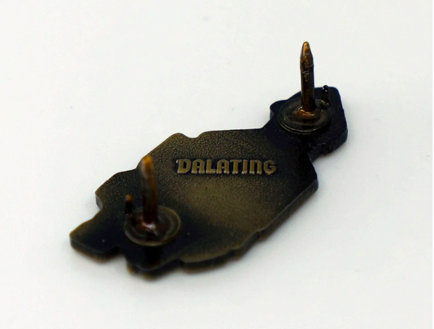 Emaljpin - Med hjärtat i Dalarna (Fri frakt)