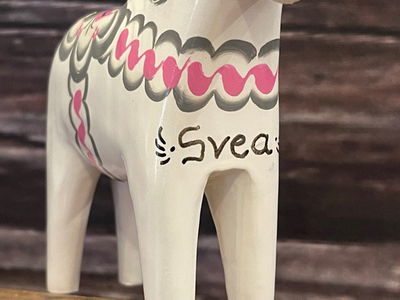 Dop / Namngivningshäst med text - Välj mellan flera olika färger