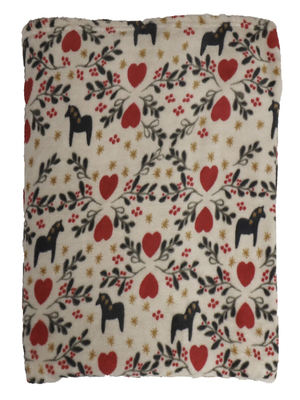 Fleecepläd "Älska Dalarna" 130x170 cm