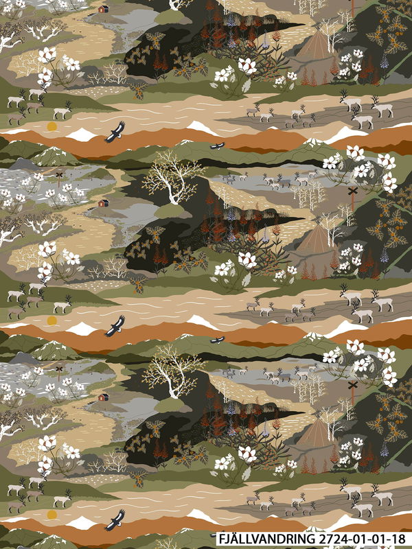 Tyg metervara - Fjällvandring