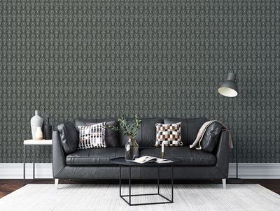 Tapet - Kurbits Grå/Vit