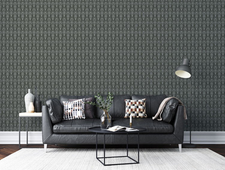 Tapet - Kurbits Grå/Vit