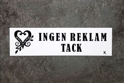 Vädertålig dekal, perfekt att fästa på brevlådan