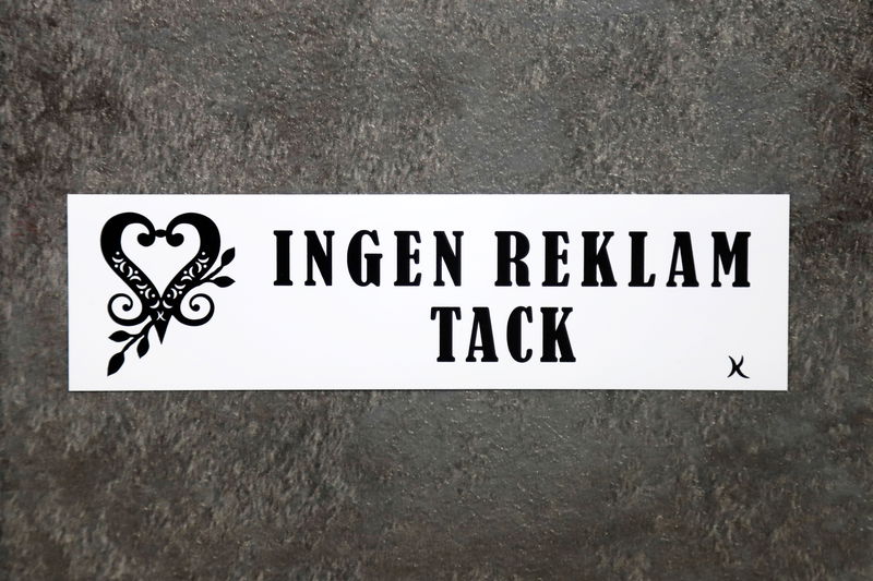 Vädertålig dekal, perfekt att fästa på brevlådan