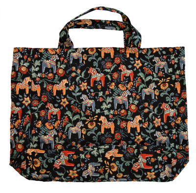 Fabric bag model Leksand mini jacquard 42x40 cm