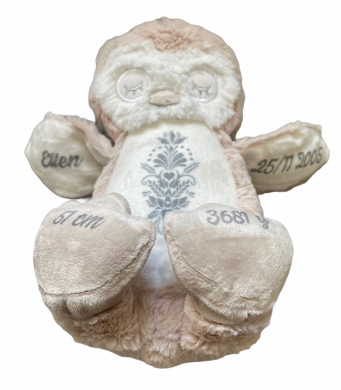 Gosedjur - Berguvsbebisen "Bubo" med eget tryck