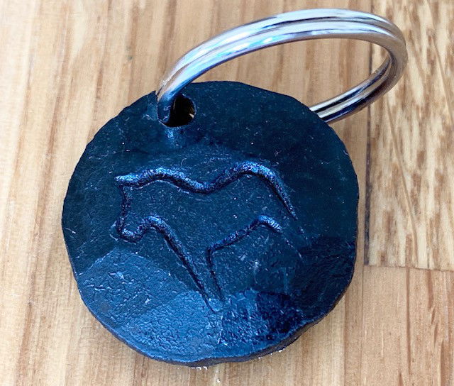 Nyckelring - Dalahäst i smide