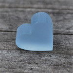 Ohrringe mit Herz aus Plexi mit Kurbitsgravur